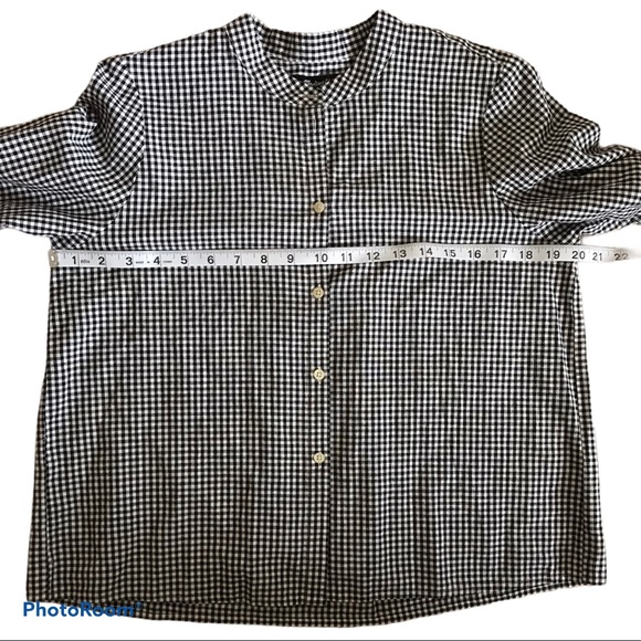 NWT Madewell Gingham Bell Sleeve Blouse | M - Picture 5 of 7